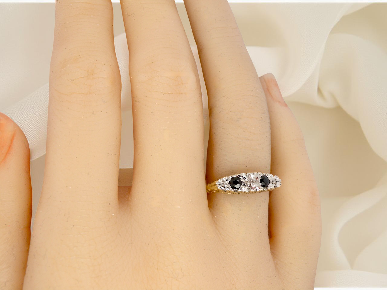 A Victorian style Sapphire and Diamond ring