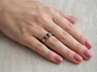 hand A boat shaped ring, hallmarked in the UK, 1910 (Edward VIII last year as King)
