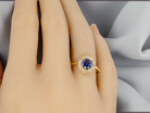 A fabulous vintage Sapphire and Diamond ring