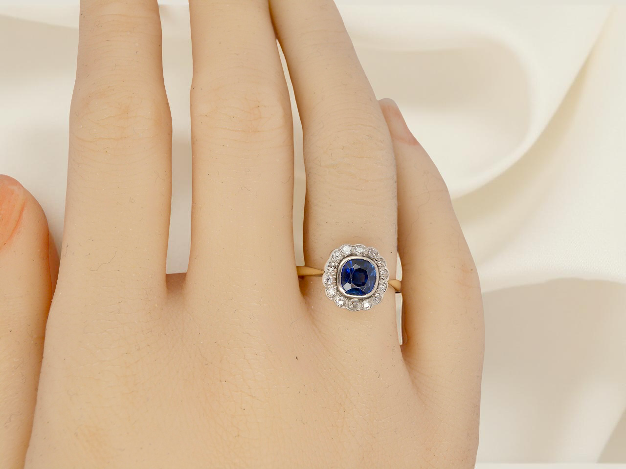 A fine Art Deco period Sapphire and Diamond ring