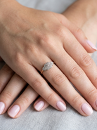 hand A pretty early 20th century Diamond ring, in its original box that makes this ring that little bit -extra special.
