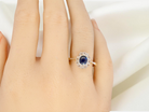 A pretty vintage Sapphire and Diamond cluster ring
