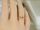 Antique 18ct Gold Ruby &amp; Diamond Boat Ring, Early 20th Century