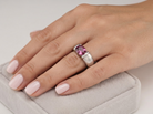 hand From the House of Chaumet, Paris, a beautiful solitaire ring.
