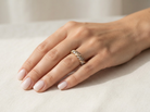 Hand From the Le Vian Collection a delightful 14 carat rose gold half hoop ring.&nbsp;
