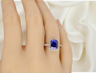 hand  cluster ring featuring a 4A quality Tanzanite as its centre stone. 