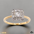 lovely vintage Diamond Cluster Ring 