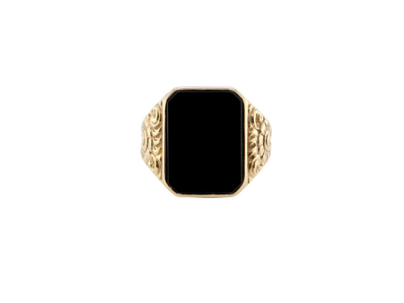 A man's Onyx signet ring