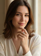 A Modern Blue Topaz &amp; Diamond Cluster Ring&nbsp;