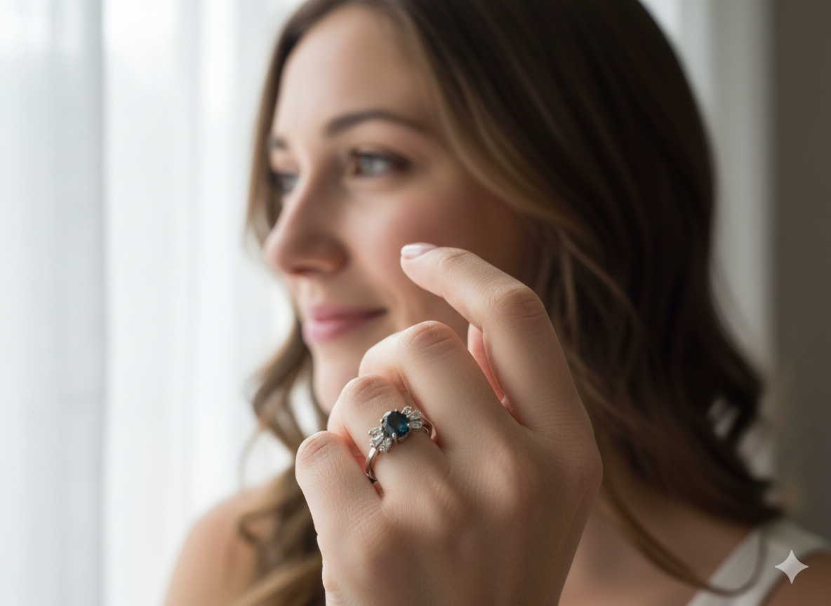 A Vintage 1970s Sapphire &amp; Diamond Ring –&nbsp;