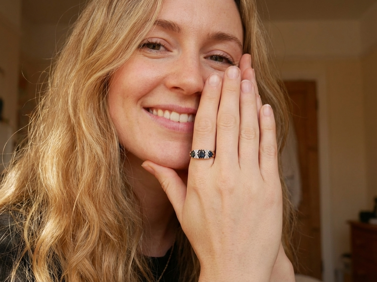 model A faithful reproduction of a Victorian design. This ring from the early 1970s has copied the original boat shaped style from that period.&nbsp;