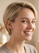 model A pretty pair of earrings. Each is set with an aquamarine centre stone, 6x4.5mm, cushion shaped.