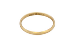 narrow 18 carat gold wedding ring. Traditional D shape profile.

Hallmarks for Birmingham 1934. 