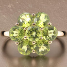 gold  Peridot dress ring