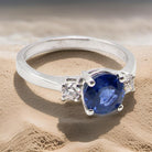  Sapphire and Diamond Ring