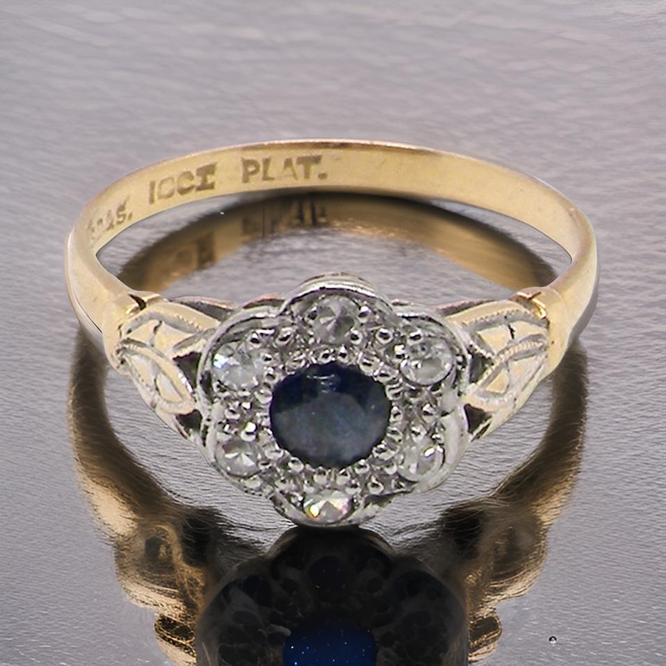 Sapphire and Diamond Ring