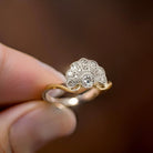  fan shaped Diamond Ring