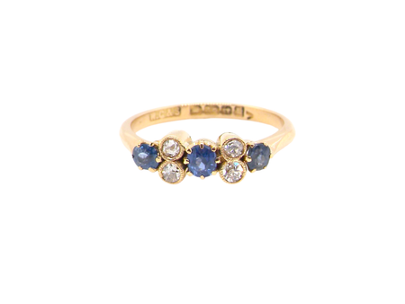 A pretty antique Sapphire and Diamond ring