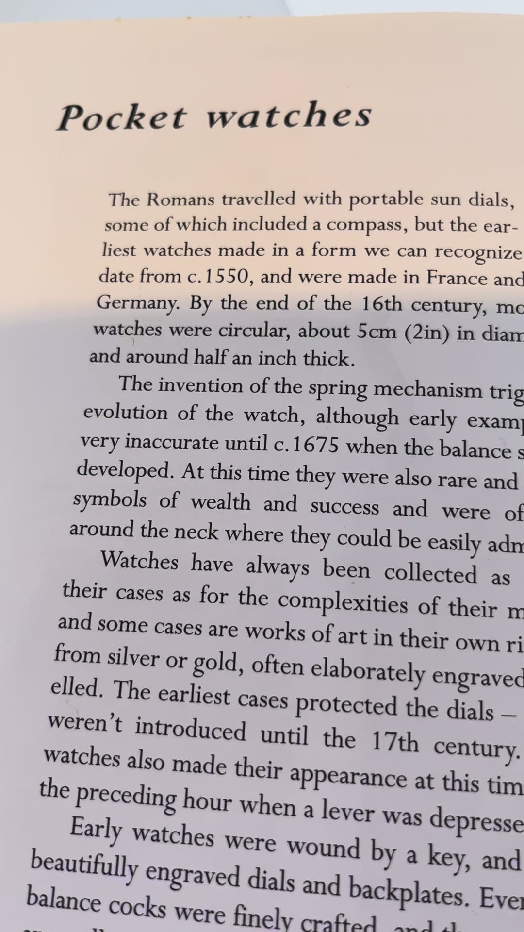 hunter pocket watch video