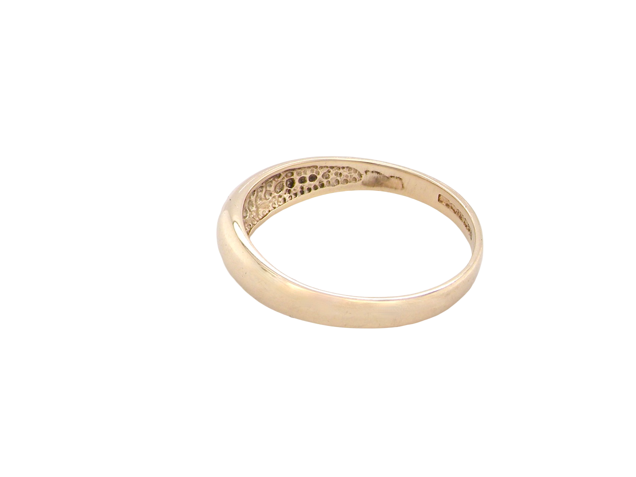 A 9 carat Gold 'Gypsy'&nbsp; Ring with Diamond (Pre-Owned)