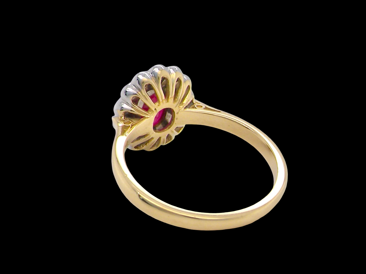 A Beautiful 1990s Ruby and Diamond Cluster Ring – London 1995