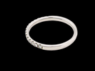 A Modern Platinum Half Hoop Diamond Eternity Ring