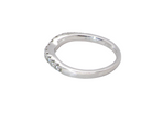 rear A Platinum half hoop ring featuring a gently contoured U-shaped centre, designed to allow a cluster or solitaire ring to sit comfortably alongside.