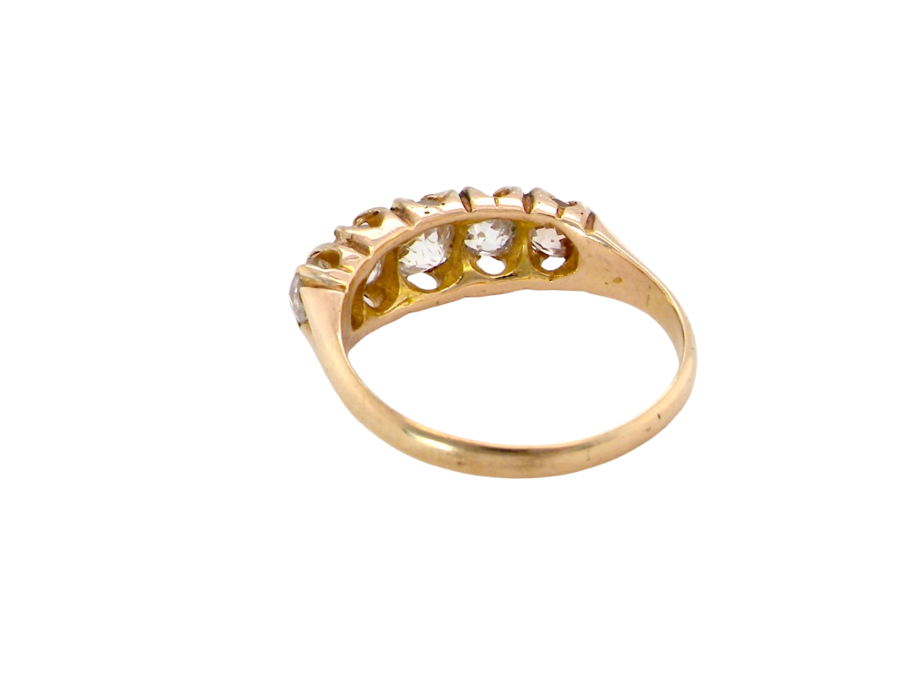 A Victorian Five-Stone Diamond Ring, Birmingham 1892