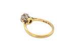 rear A beautiful vintage diamond solitaire ring featuring an old brilliant cut white diamond measuring approximately 6mm, estimated at 0.75 carats. The diamond displays attractive sparkle with an assessed colour of I–J and clarity of SI.
