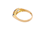 rear A boat shaped ring, hallmarked in the UK, 1910 (Edward VIII last year as King)
