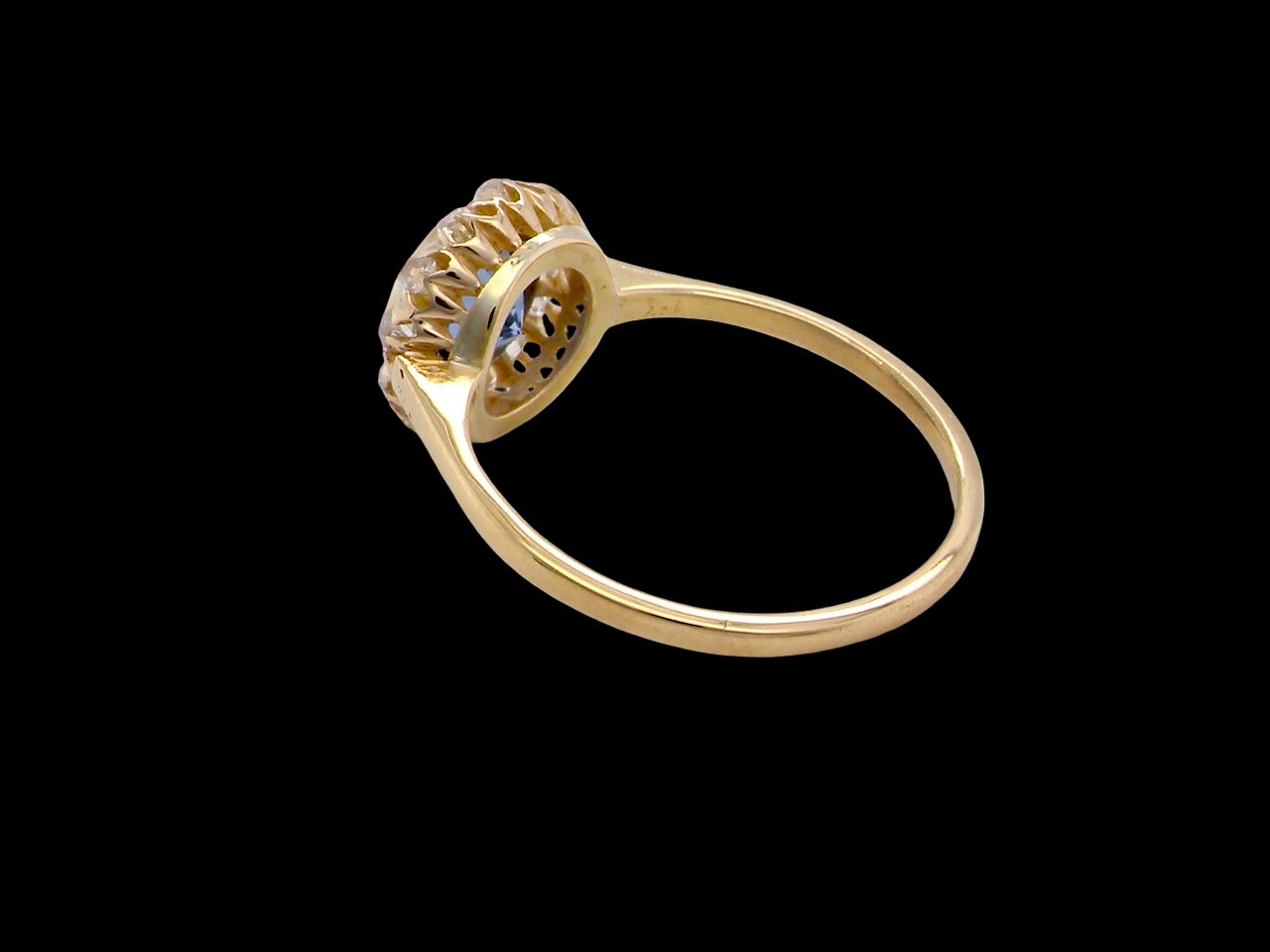 A fabulous vintage Sapphire and Diamond ring
