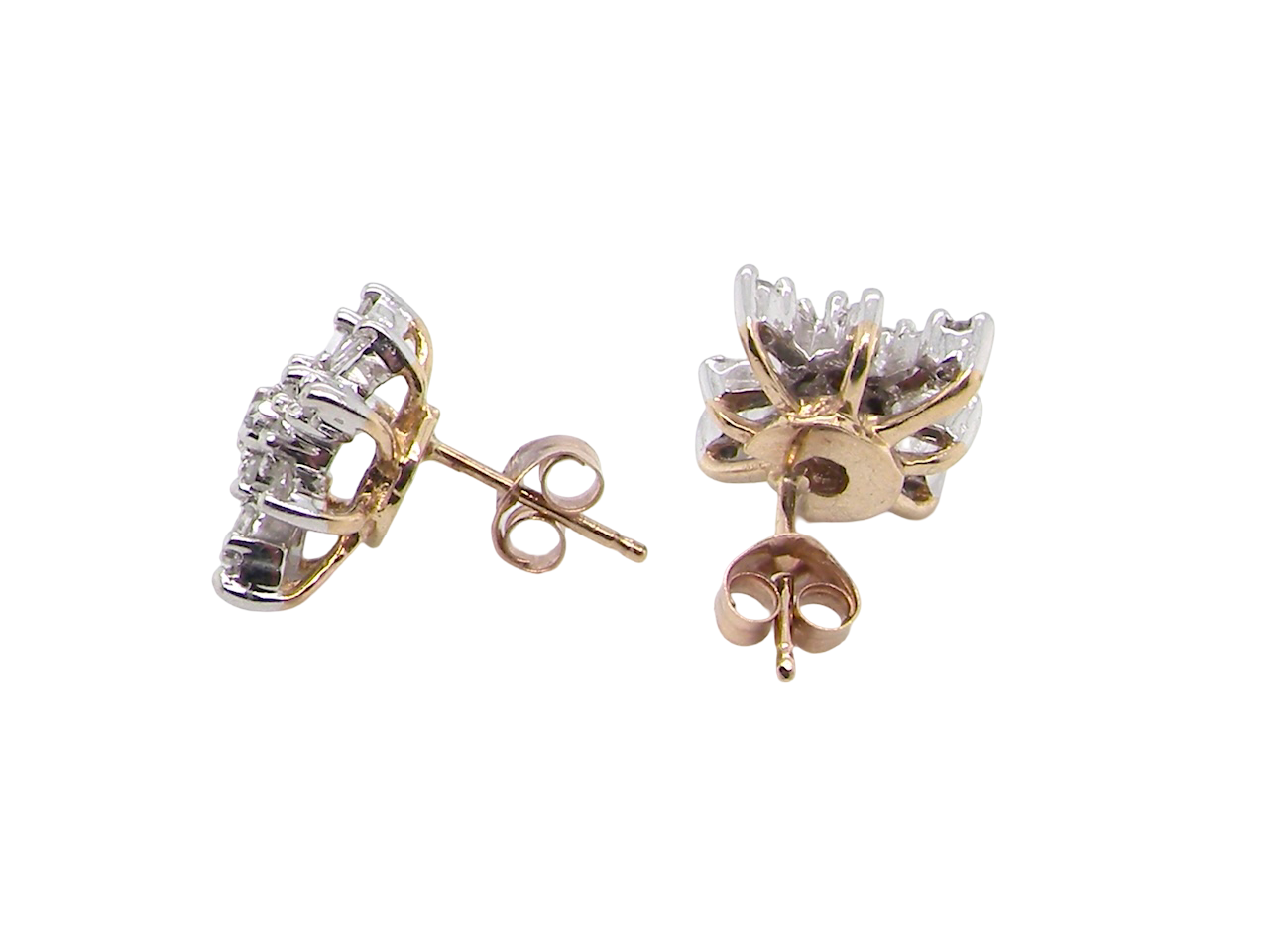 A seasonal pair of Snowflake Diamond Earrings