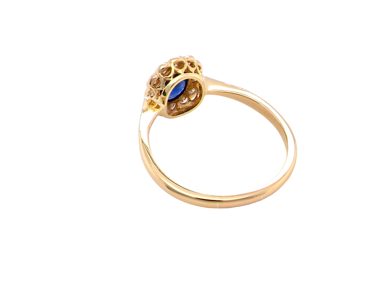 A pretty vintage Sapphire and Diamond cluster ring