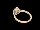 rear A traditional 1970s cluster ring featuring a&nbsp;rectangular-cut sapphire,