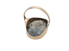 rear An impressive dress ring set with a large moss agate semi precious gem stone.