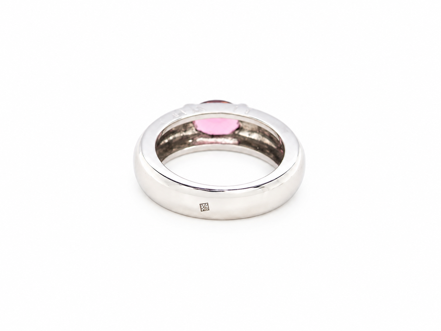 rear From the House of Chaumet, Paris, a beautiful solitaire ring.