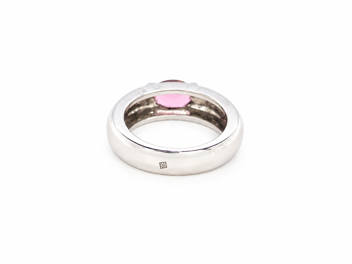 rear From the House of Chaumet, Paris, a beautiful solitaire ring.