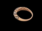 rear From the Le Vian Collection a delightful 14 carat rose gold half hoop ring.&nbsp;
