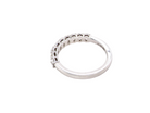 rear gorgeous half-hoop eternity ring set with nine oval brilliant-cut white diamonds.