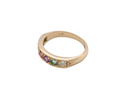side A 9 carat gold acrostic dress ring, set with various gemstones the initials of each spelling the word DEAREST.