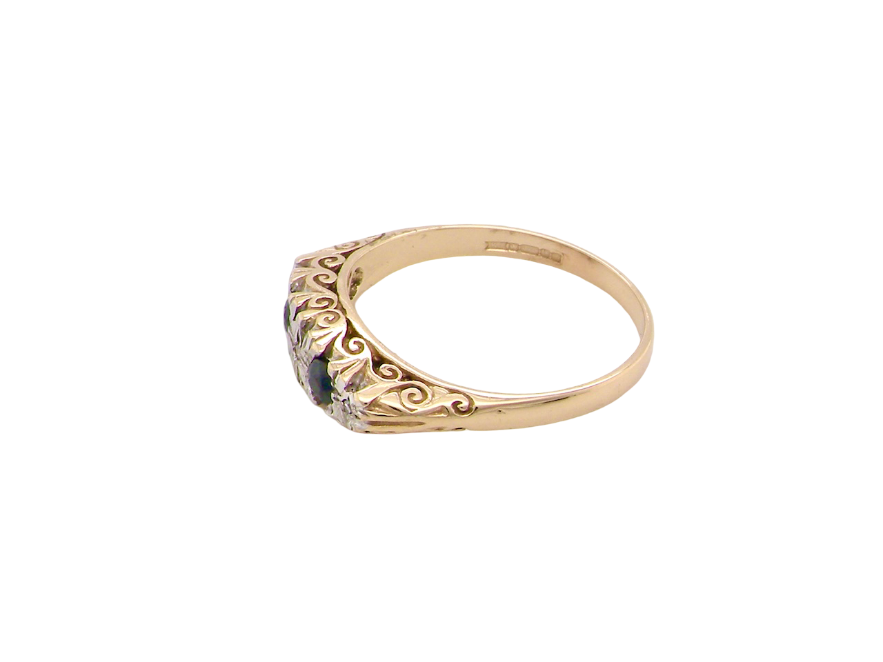 A Victorian style Sapphire and Diamond ring