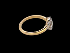 A Vintage Platinum &amp; 18 carat Gold Diamond Crossover Ring (c.1930–1940)