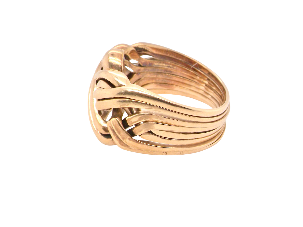 A man's gold Puzzle ring