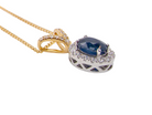 A pretty Sapphire and Diamond pendant