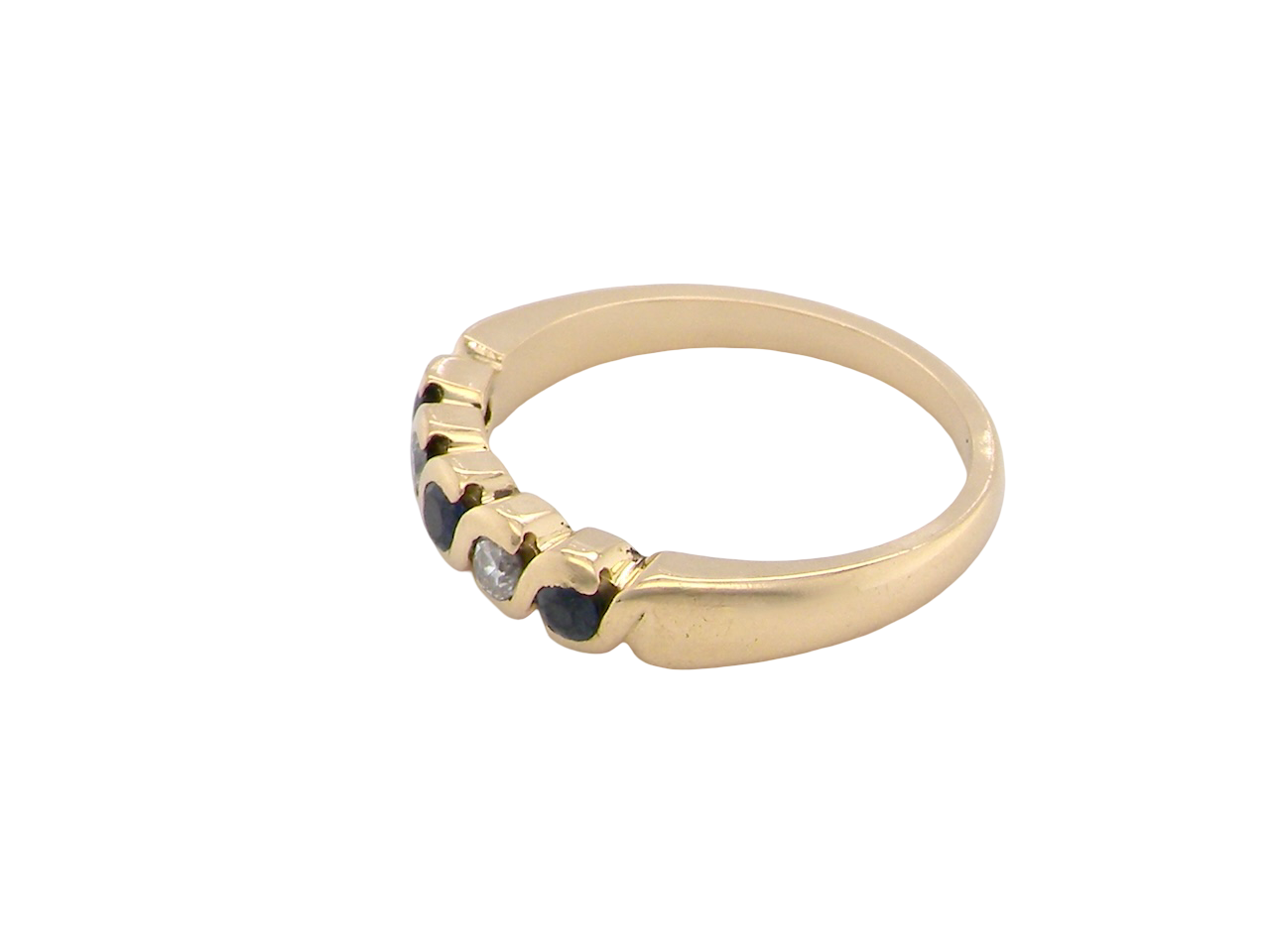 An 18 carat gold Sapphire and Diamond eternity ring