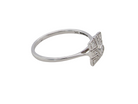 side diamond cluster ring that is in the Art Deco style from the 1920s.