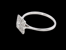 side diamond  ring that is in the Art Deco style from the 1920s.