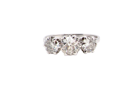 A traditional Diamond Trilogy Ring