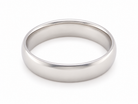 A classic dome-shaped metal band ring in a polished  finish, shown on a clean white background.