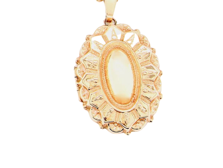 9 carat gold locket and chain